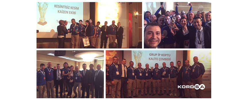 Grand Award Presented to Two Kordsa Teams at the 20th Quality Circles Sharing Conference