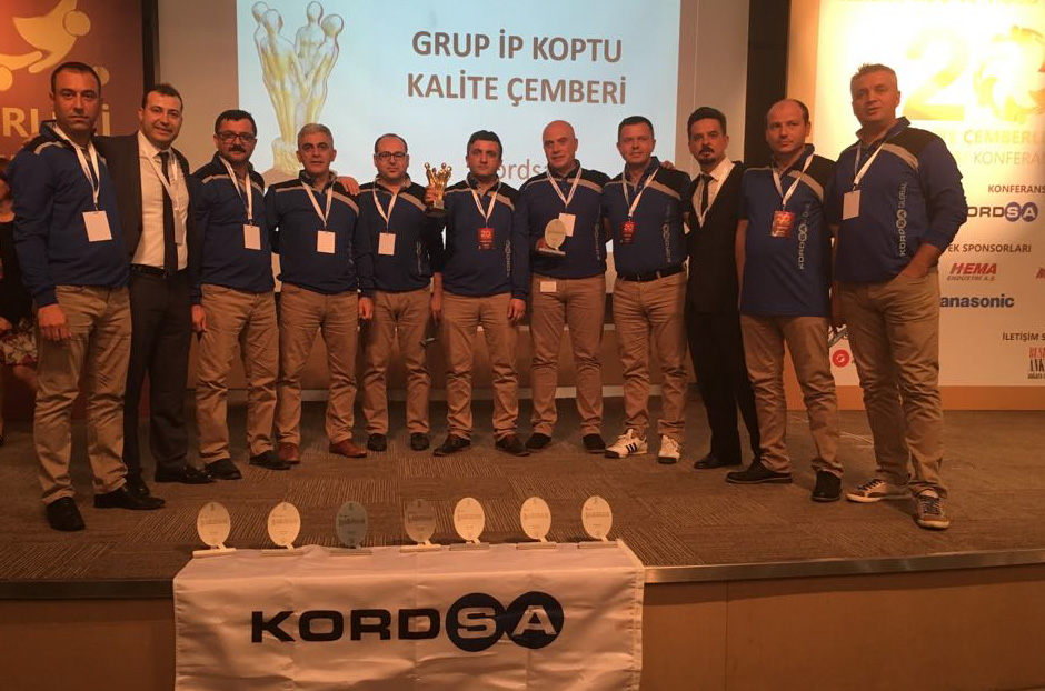 Grand Award presented to two Kordsa teams at the 20th Quality Circles Sharing Conference