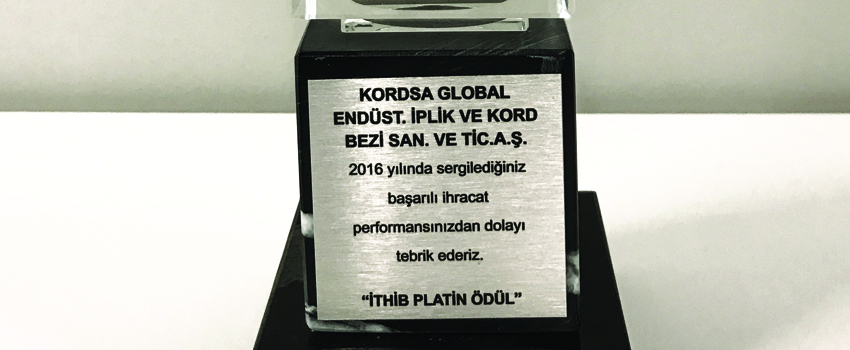 Kordsa Wins Leaders of Export Award